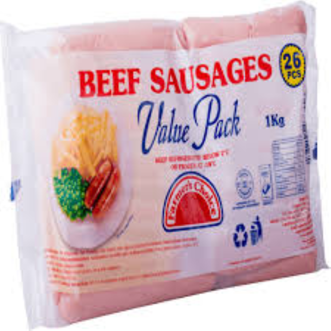 FCL MEAT VALUE PACK BEEF SAUSAGE 1KG